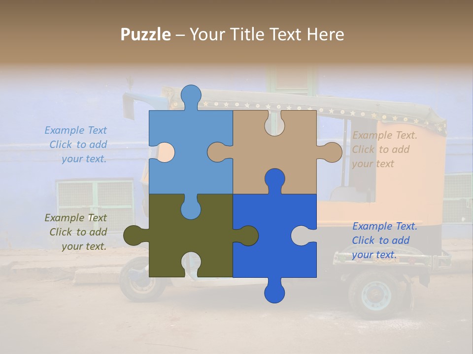 Tuktuk Taxi Urban PowerPoint Template