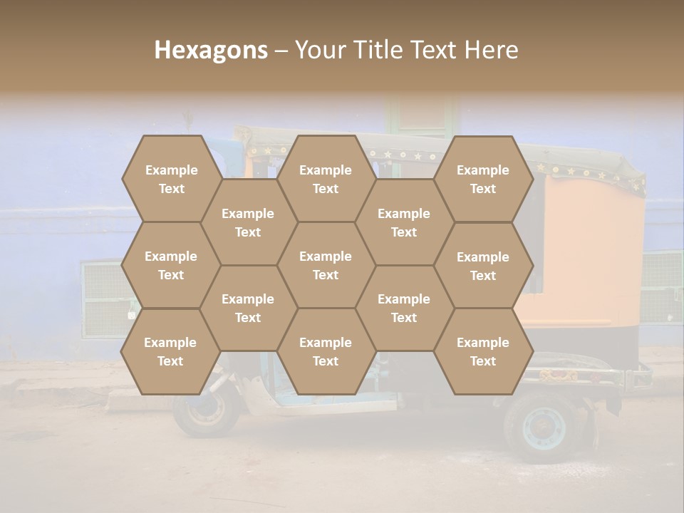 Tuktuk Taxi Urban PowerPoint Template