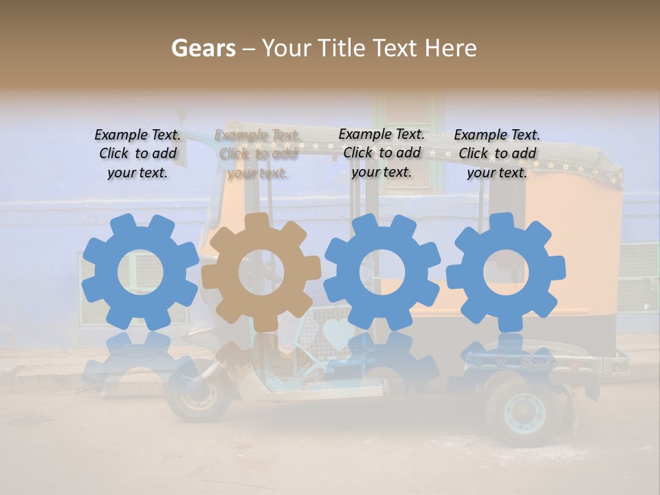 Tuktuk Taxi Urban PowerPoint Template