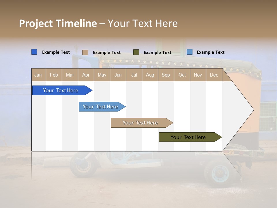 Tuktuk Taxi Urban PowerPoint Template