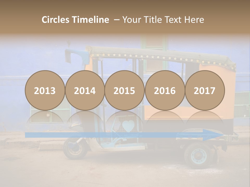 Tuktuk Taxi Urban PowerPoint Template