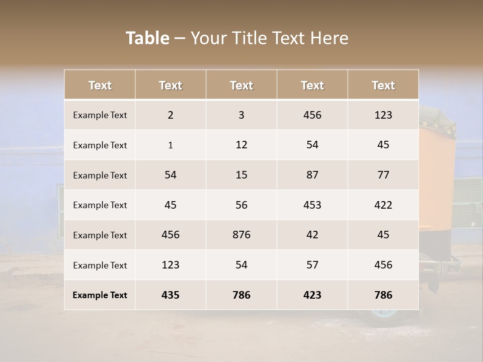 Tuktuk Taxi Urban PowerPoint Template