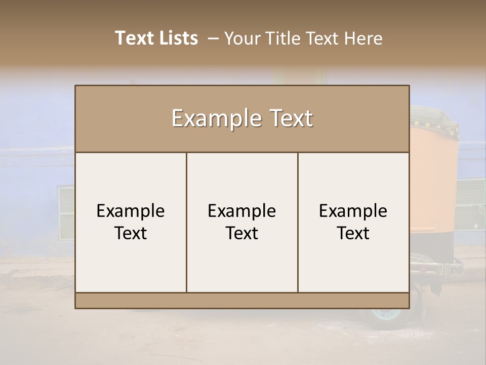 Tuktuk Taxi Urban PowerPoint Template