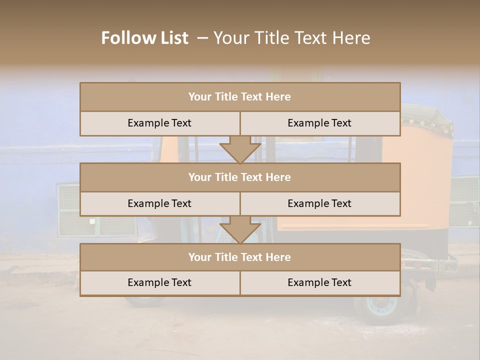 Tuktuk Taxi Urban PowerPoint Template