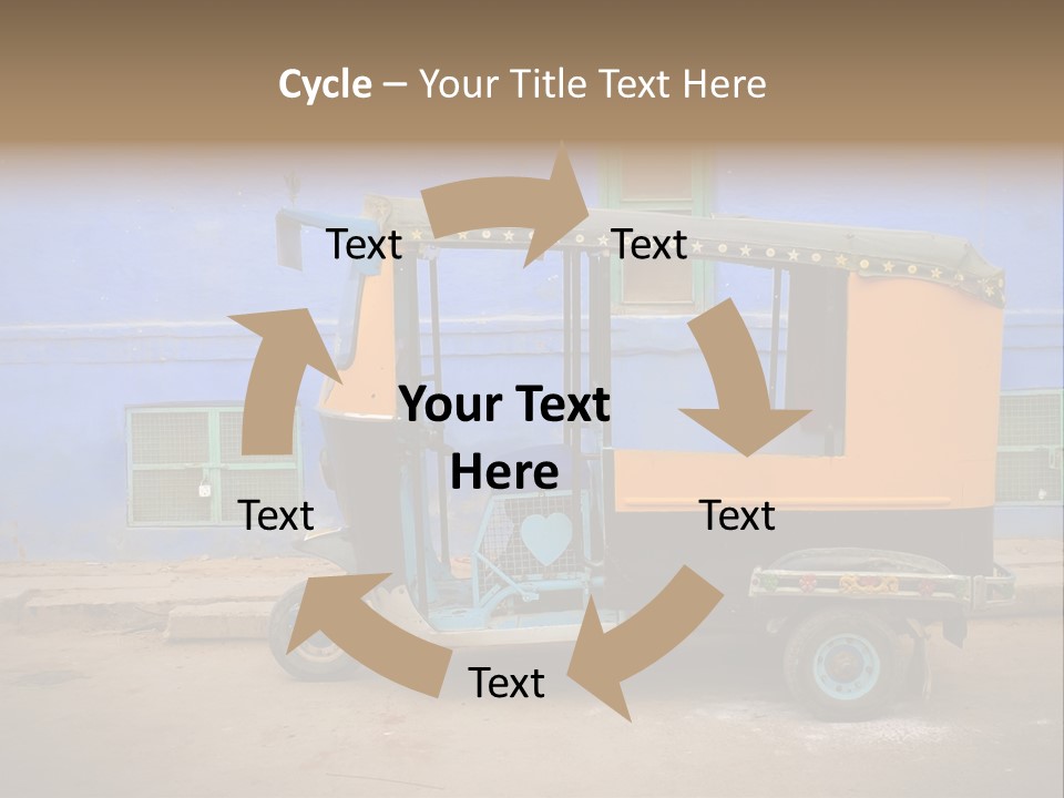 Tuktuk Taxi Urban PowerPoint Template