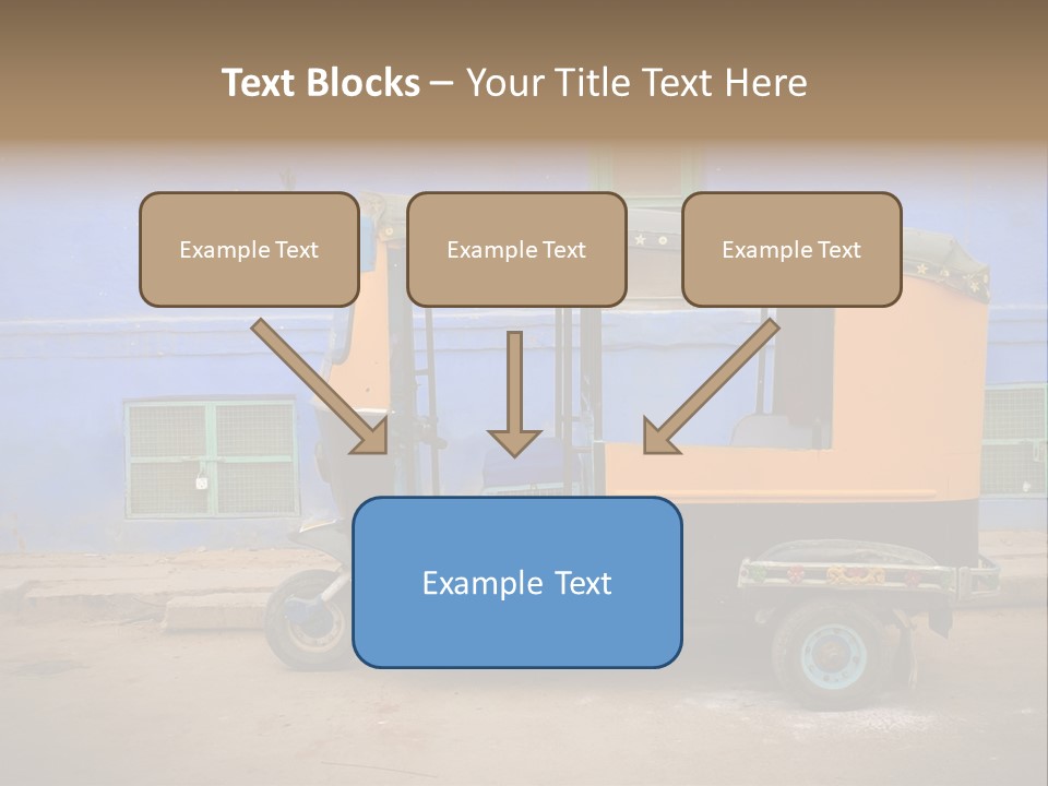 Tuktuk Taxi Urban PowerPoint Template