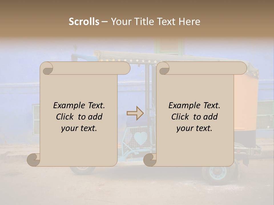 Tuktuk Taxi Urban PowerPoint Template