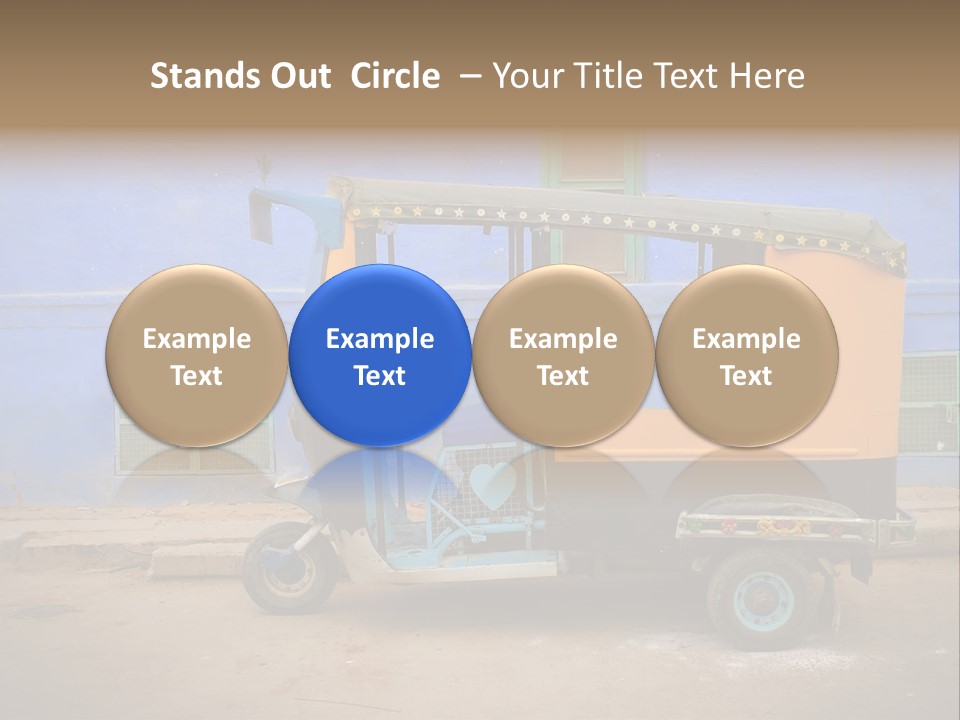 Tuktuk Taxi Urban PowerPoint Template