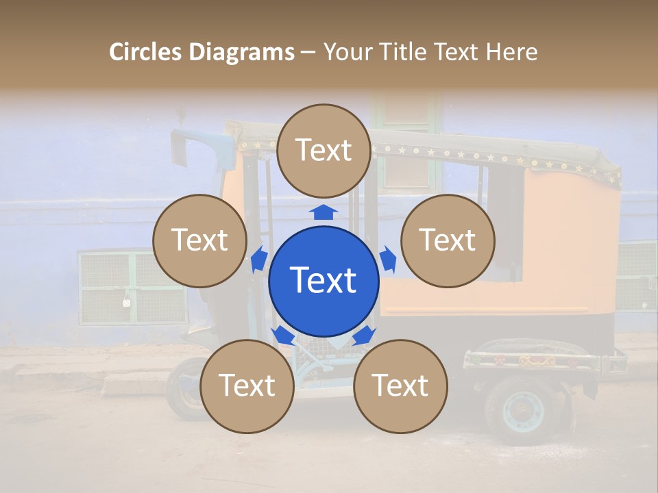 Tuktuk Taxi Urban PowerPoint Template