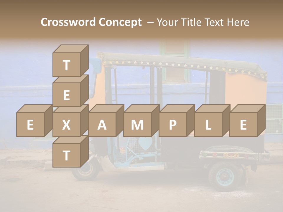 Tuktuk Taxi Urban PowerPoint Template