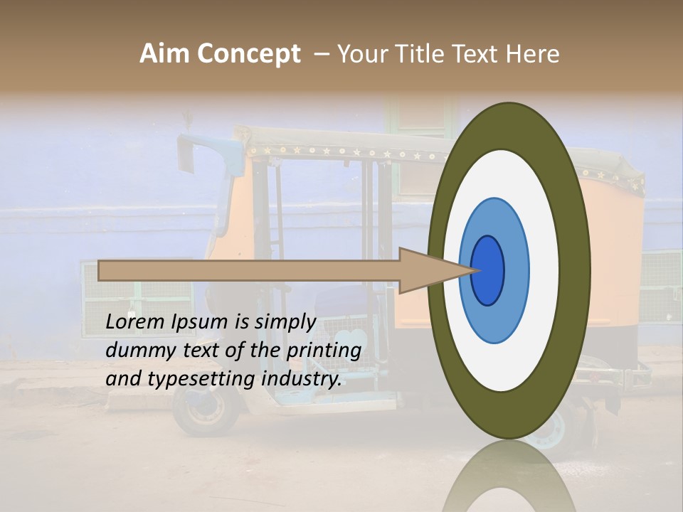 Tuktuk Taxi Urban PowerPoint Template