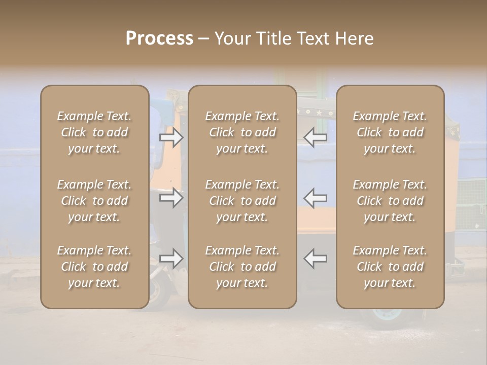 Tuktuk Taxi Urban PowerPoint Template