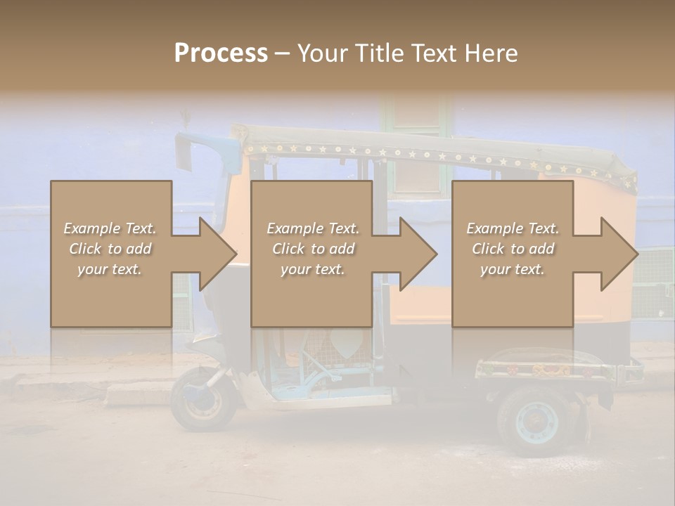 Tuktuk Taxi Urban PowerPoint Template