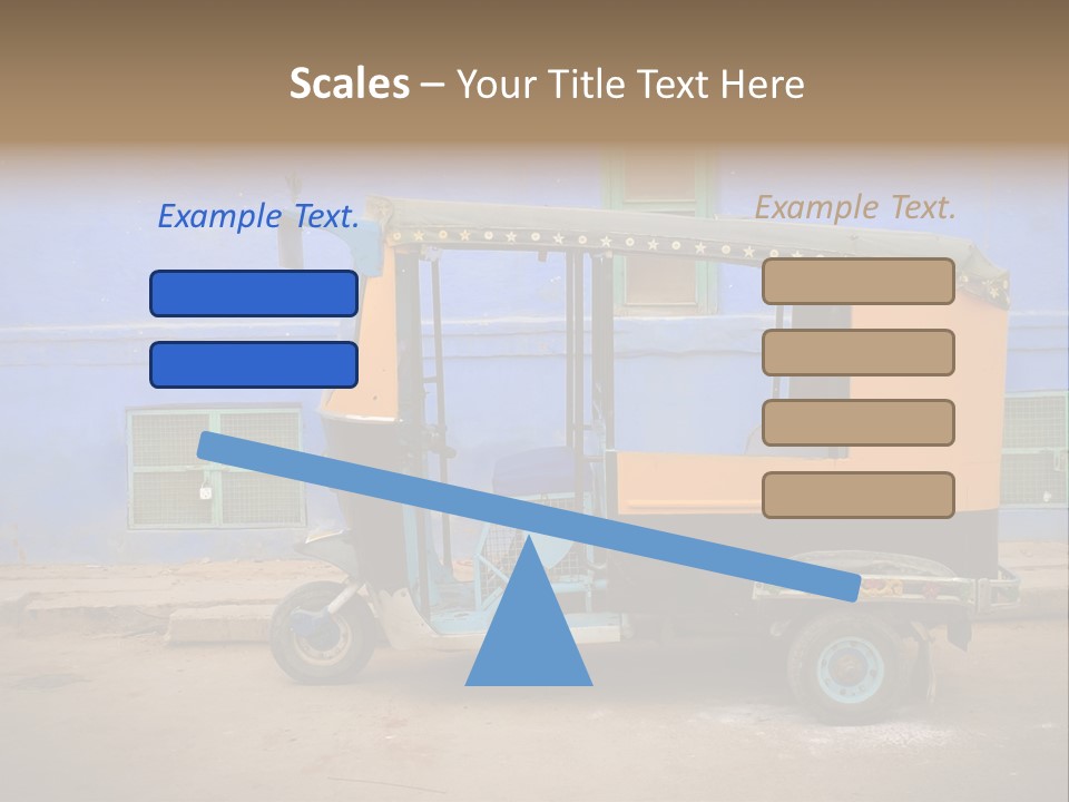 Tuktuk Taxi Urban PowerPoint Template