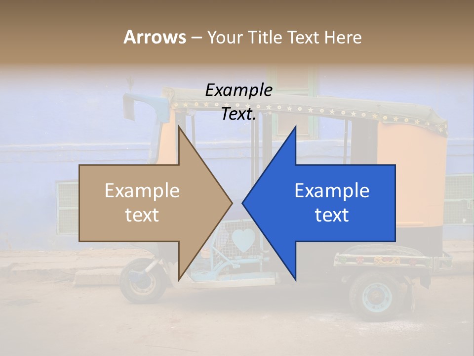 Tuktuk Taxi Urban PowerPoint Template
