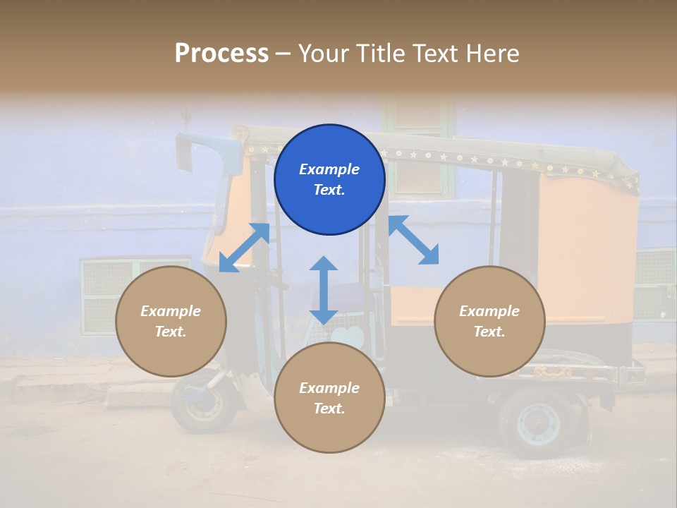 Tuktuk Taxi Urban PowerPoint Template