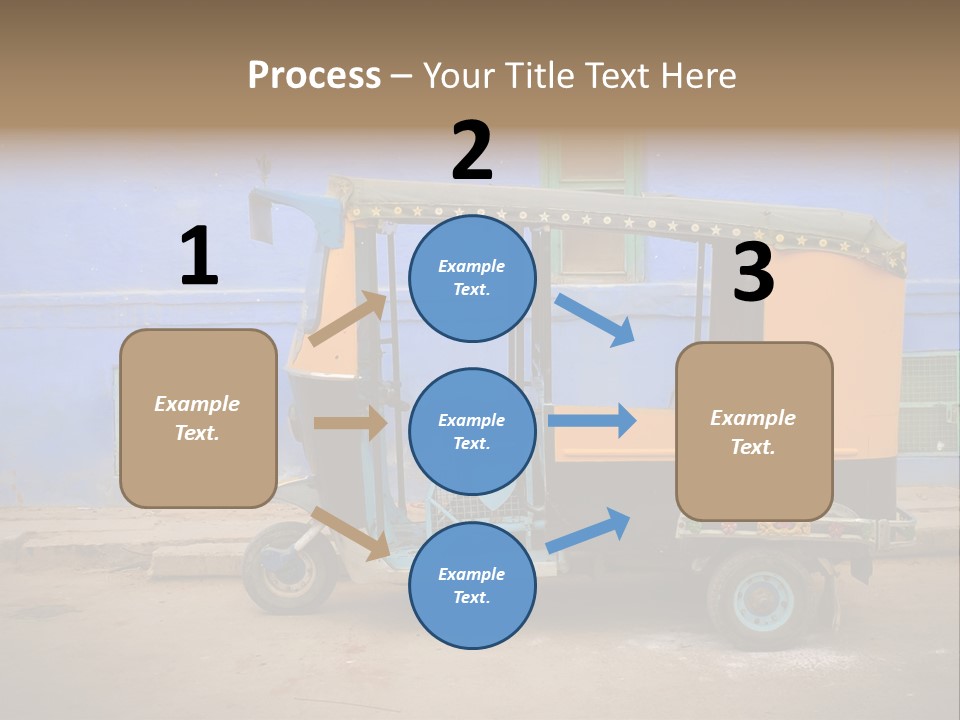 Tuktuk Taxi Urban PowerPoint Template