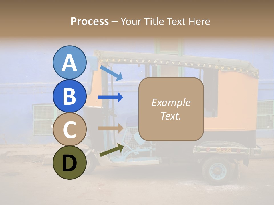 Tuktuk Taxi Urban PowerPoint Template