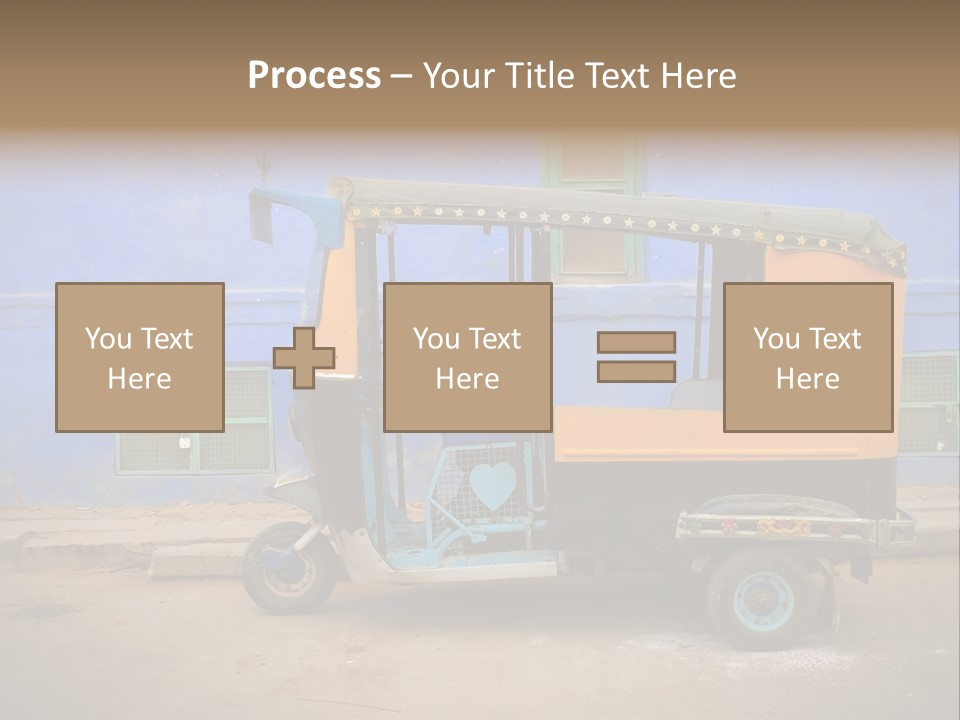 Tuktuk Taxi Urban PowerPoint Template