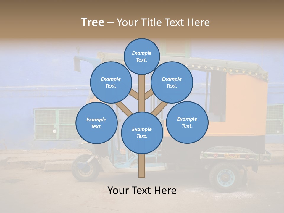 Tuktuk Taxi Urban PowerPoint Template