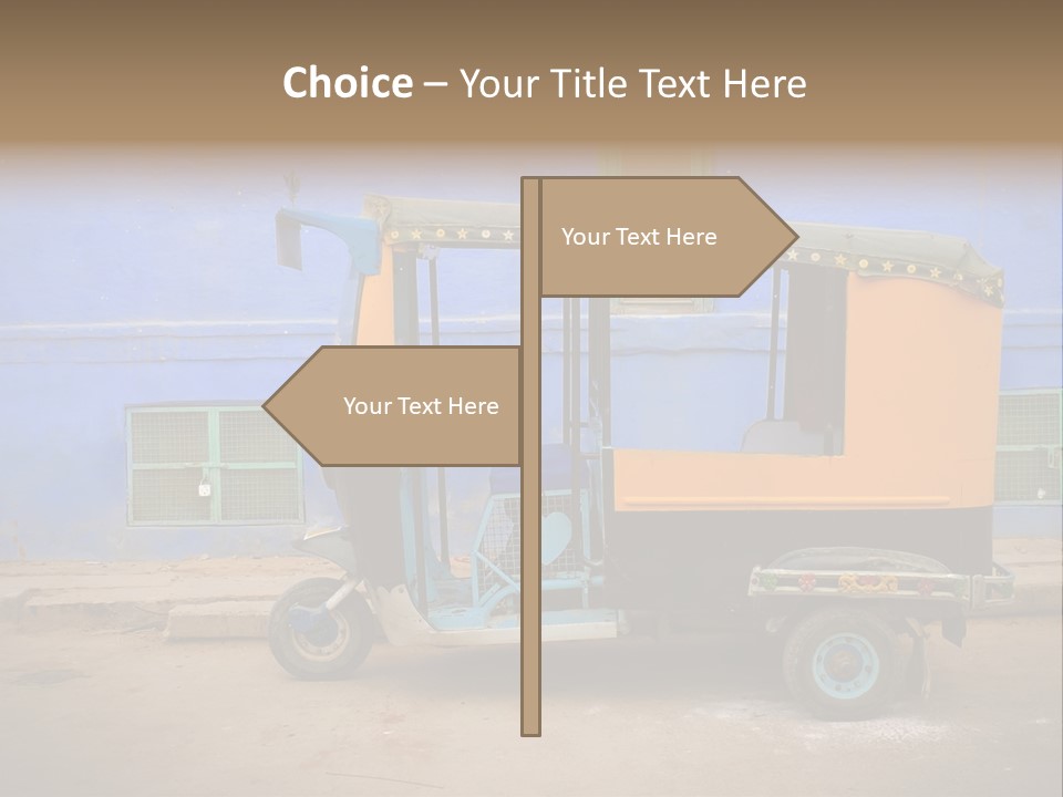 Tuktuk Taxi Urban PowerPoint Template