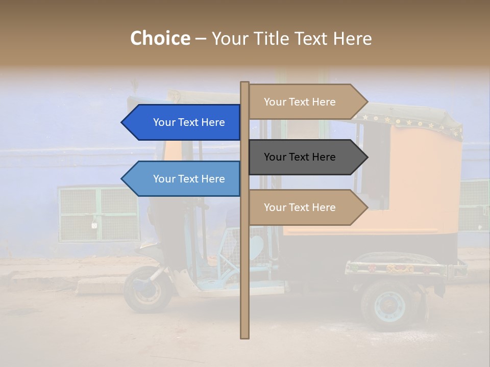 Tuktuk Taxi Urban PowerPoint Template