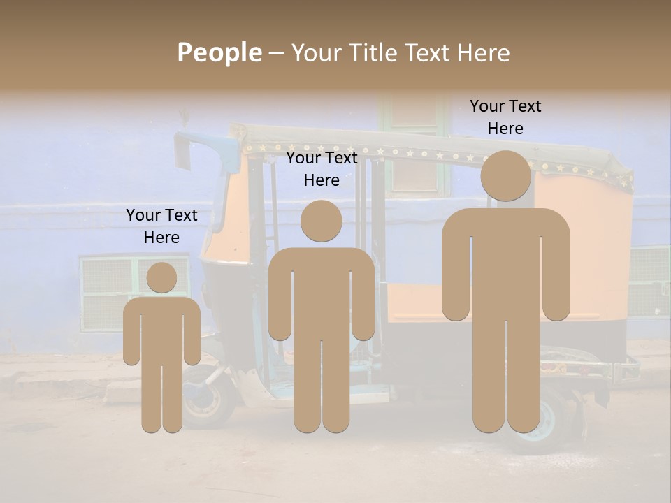 Tuktuk Taxi Urban PowerPoint Template