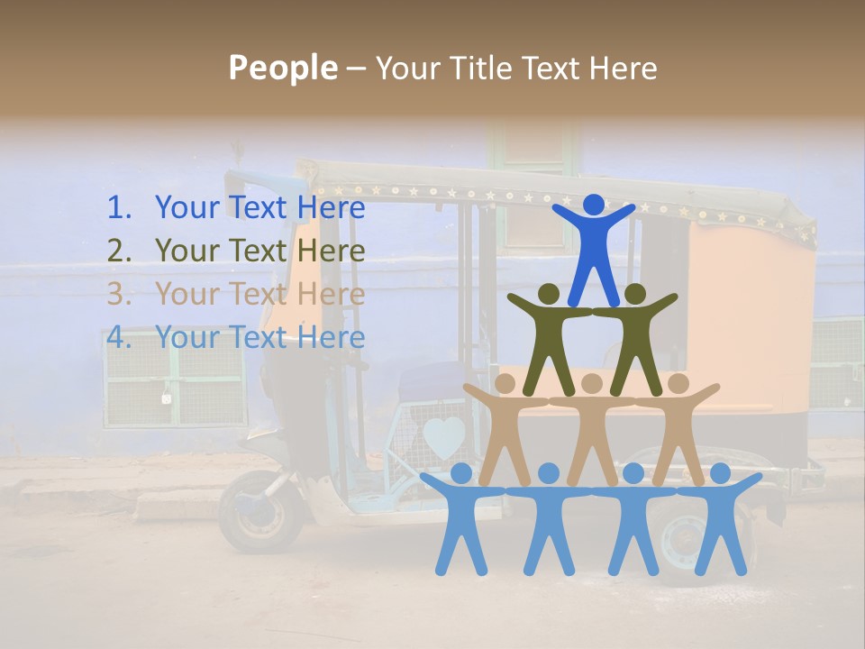 Tuktuk Taxi Urban PowerPoint Template