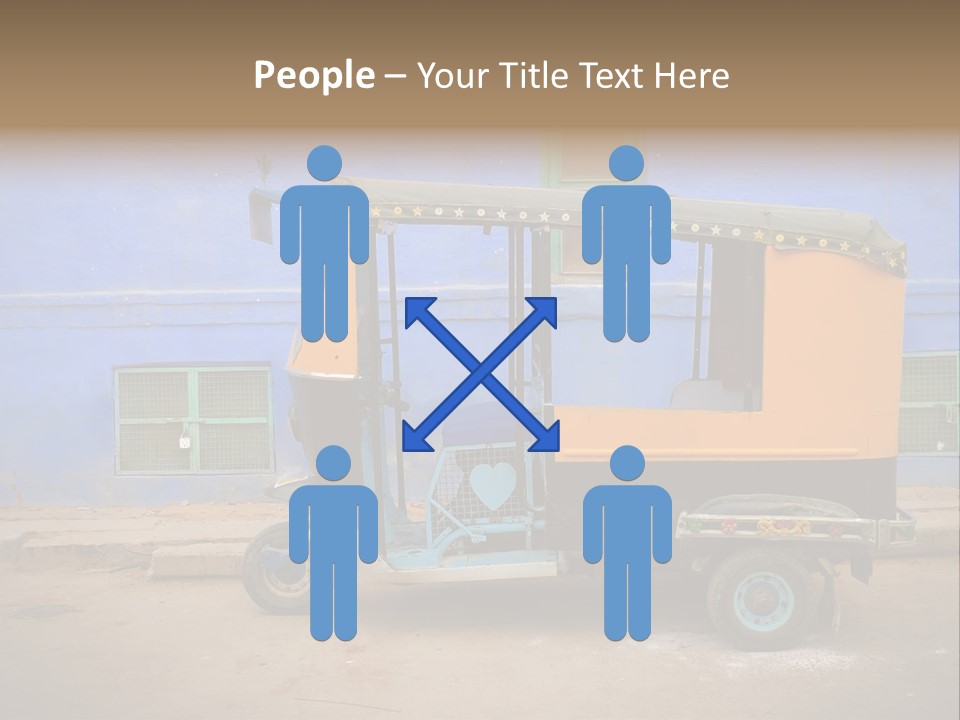 Tuktuk Taxi Urban PowerPoint Template