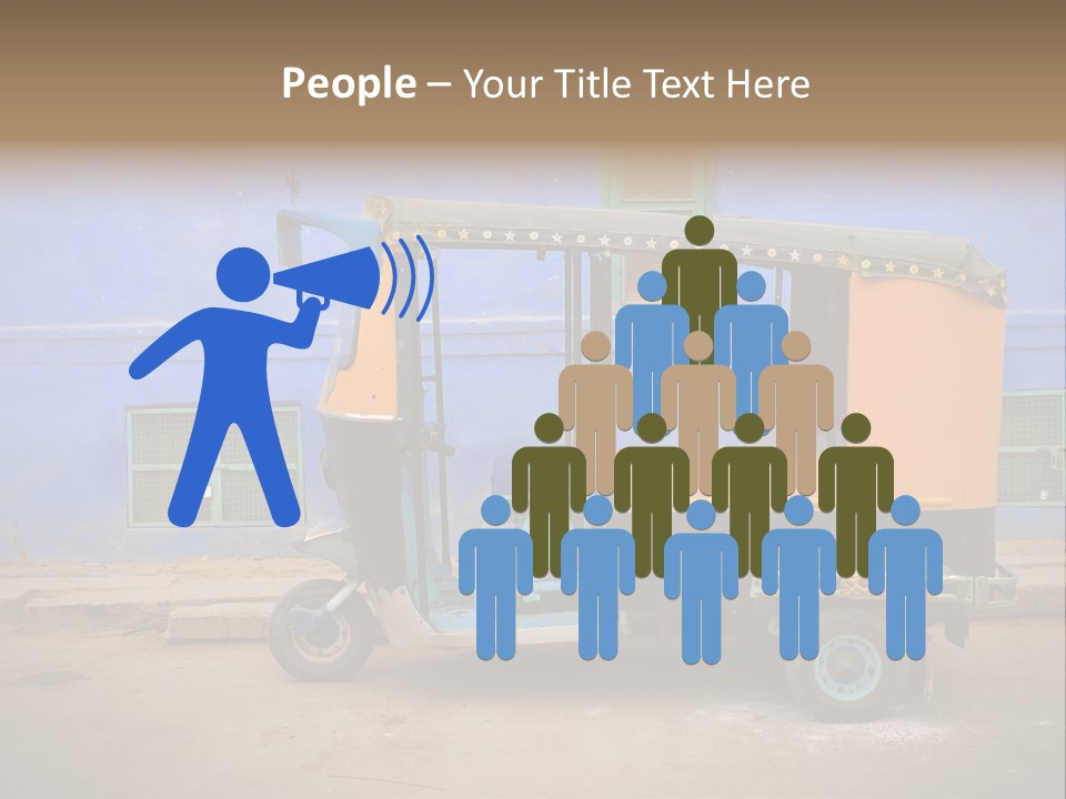 Tuktuk Taxi Urban PowerPoint Template