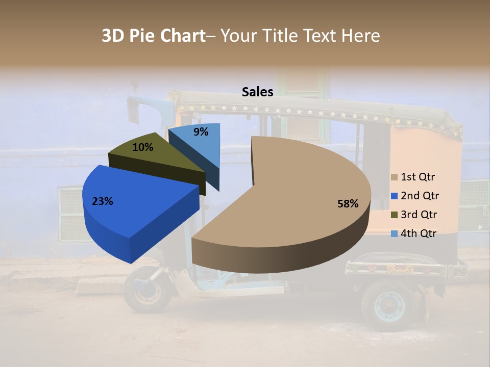 Tuktuk Taxi Urban PowerPoint Template
