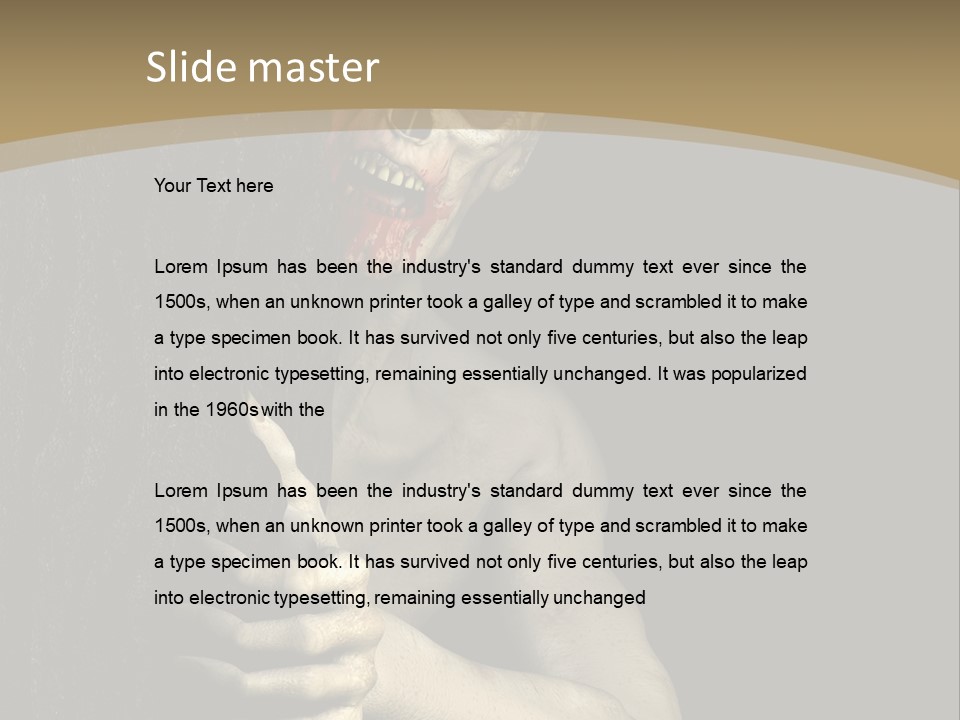 Spooky Goth Human PowerPoint Template