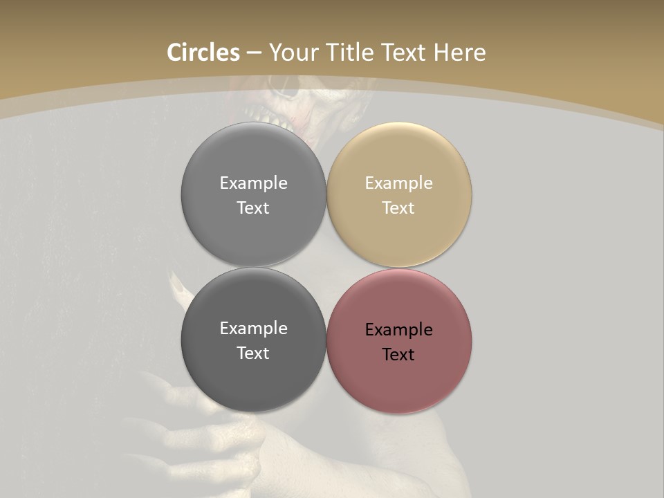 Spooky Goth Human PowerPoint Template