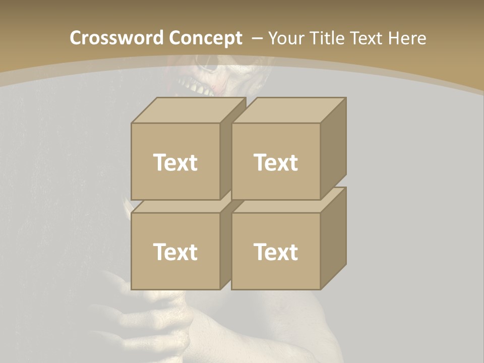 Spooky Goth Human PowerPoint Template