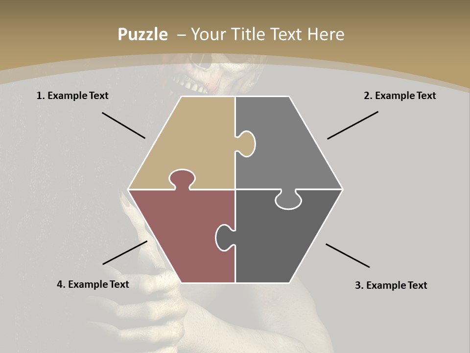 Spooky Goth Human PowerPoint Template