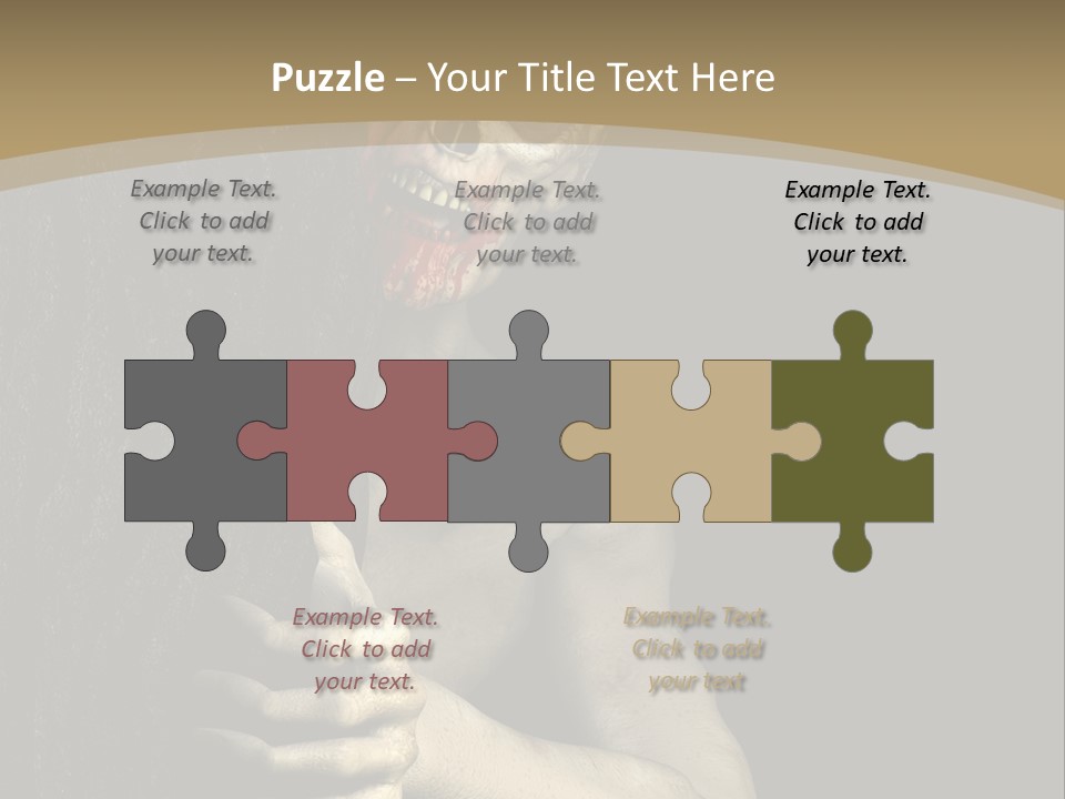 Spooky Goth Human PowerPoint Template