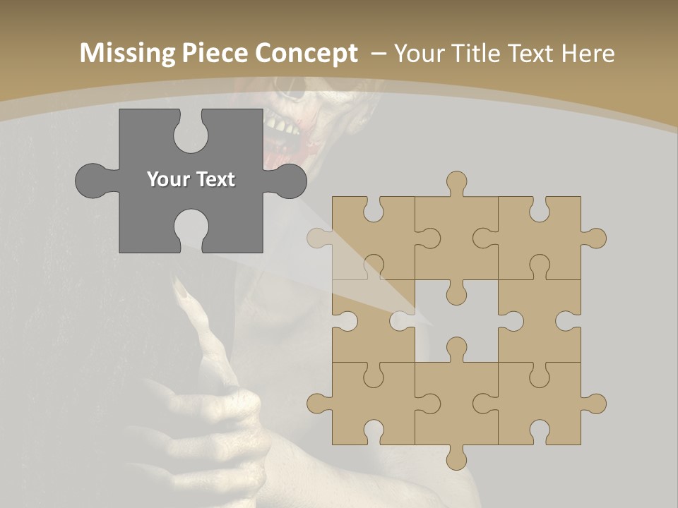 Spooky Goth Human PowerPoint Template