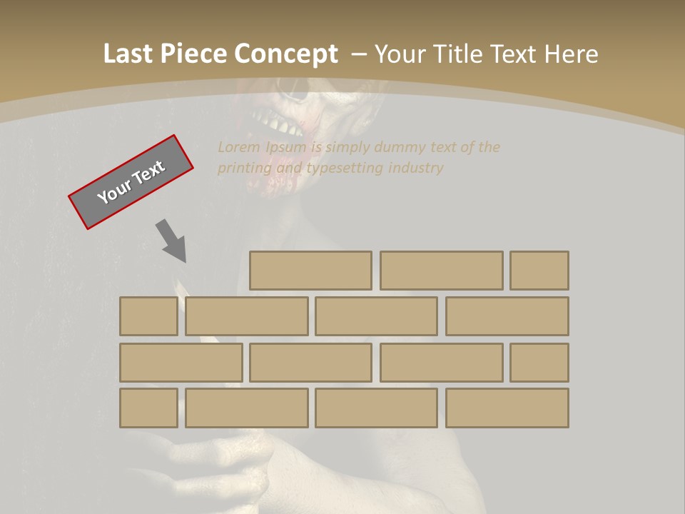 Spooky Goth Human PowerPoint Template