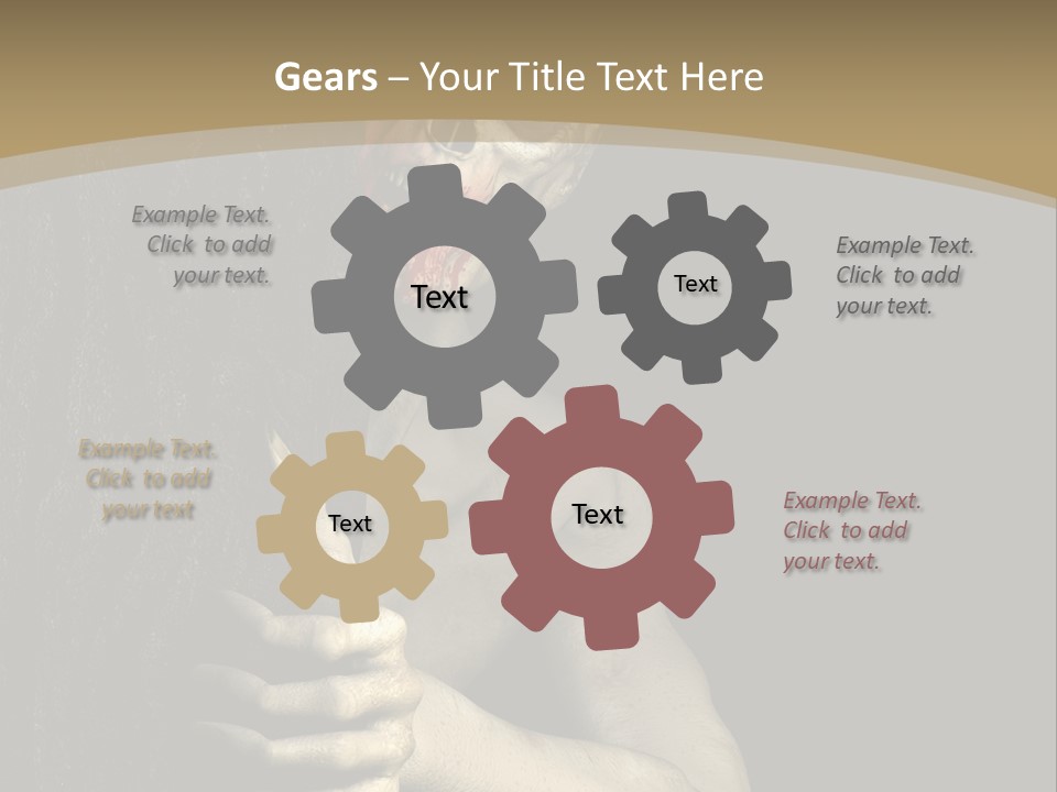 Spooky Goth Human PowerPoint Template