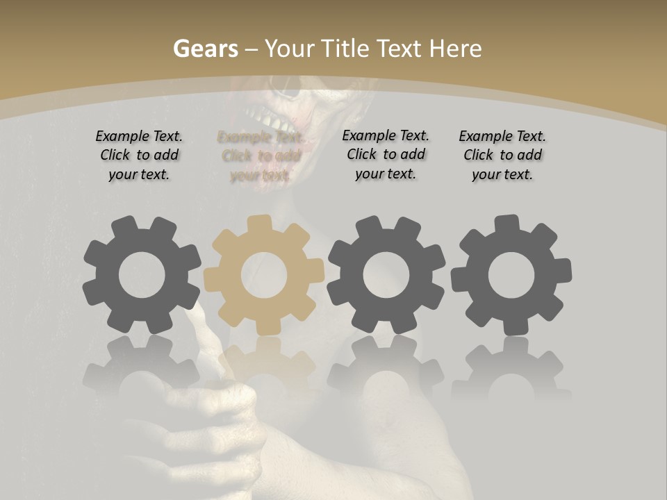 Spooky Goth Human PowerPoint Template