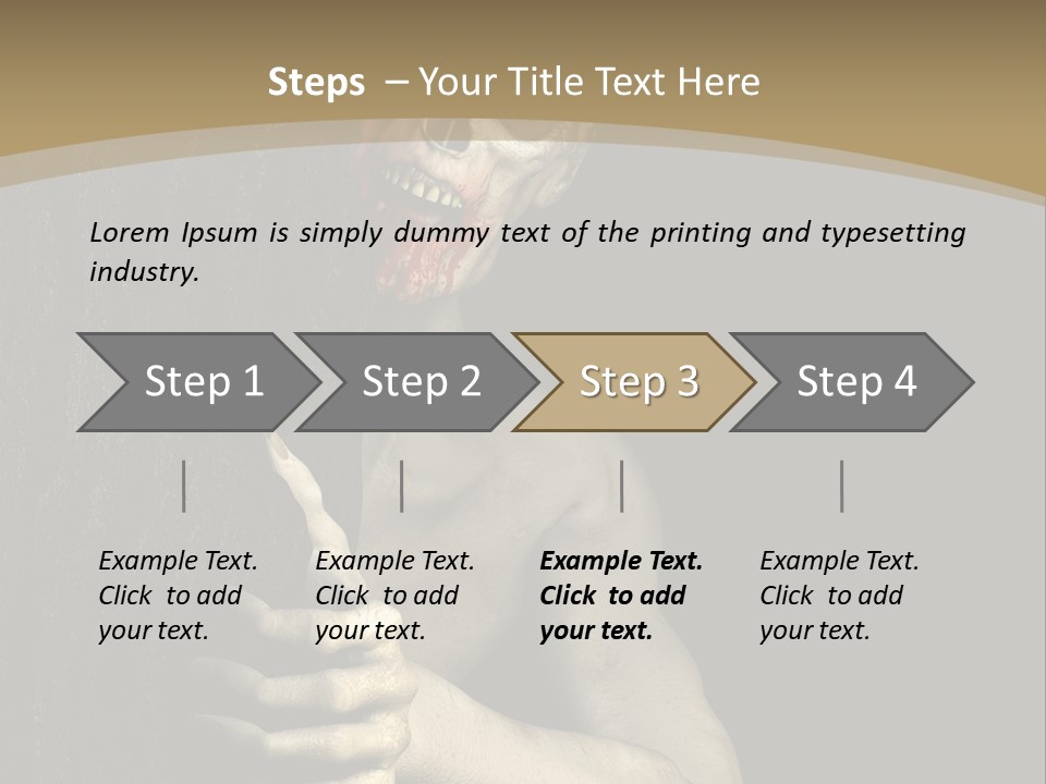 Spooky Goth Human PowerPoint Template