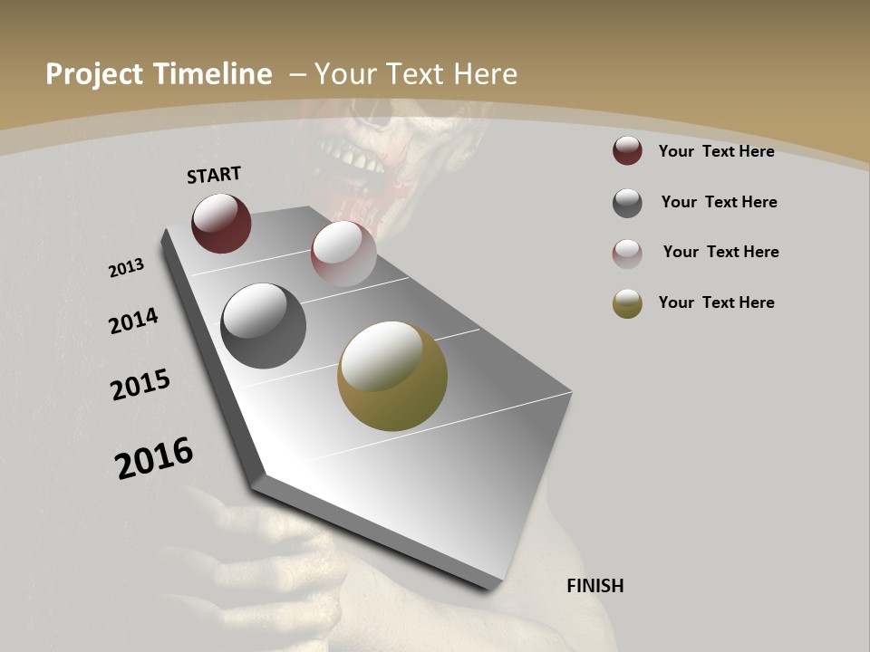 Spooky Goth Human PowerPoint Template