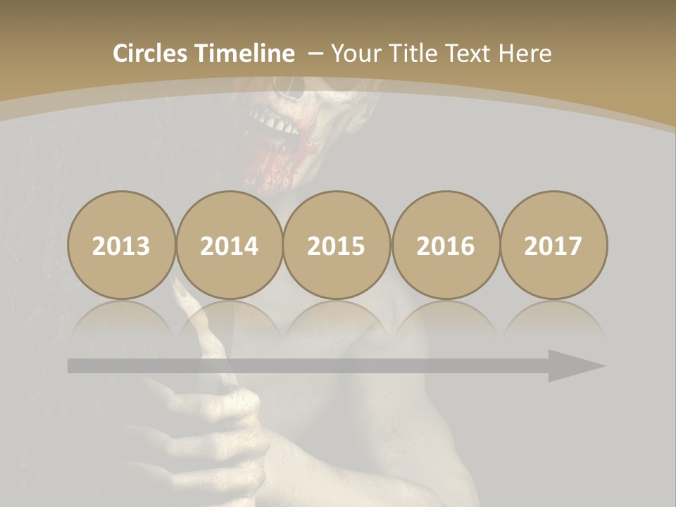 Spooky Goth Human PowerPoint Template