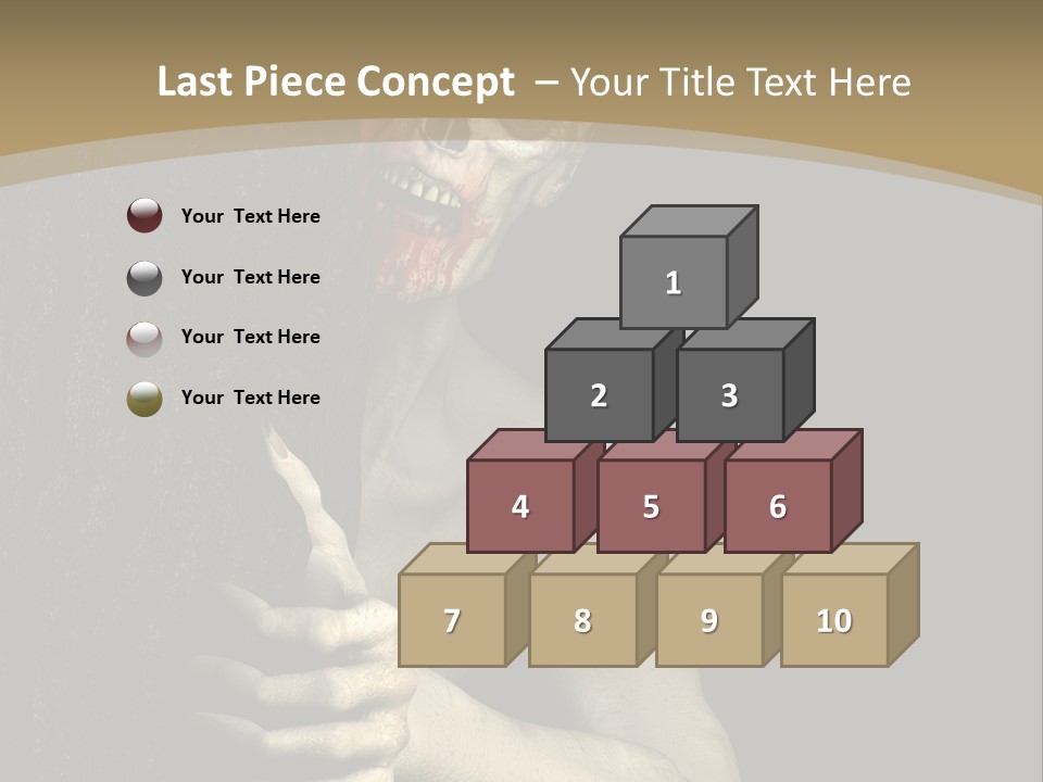 Spooky Goth Human PowerPoint Template