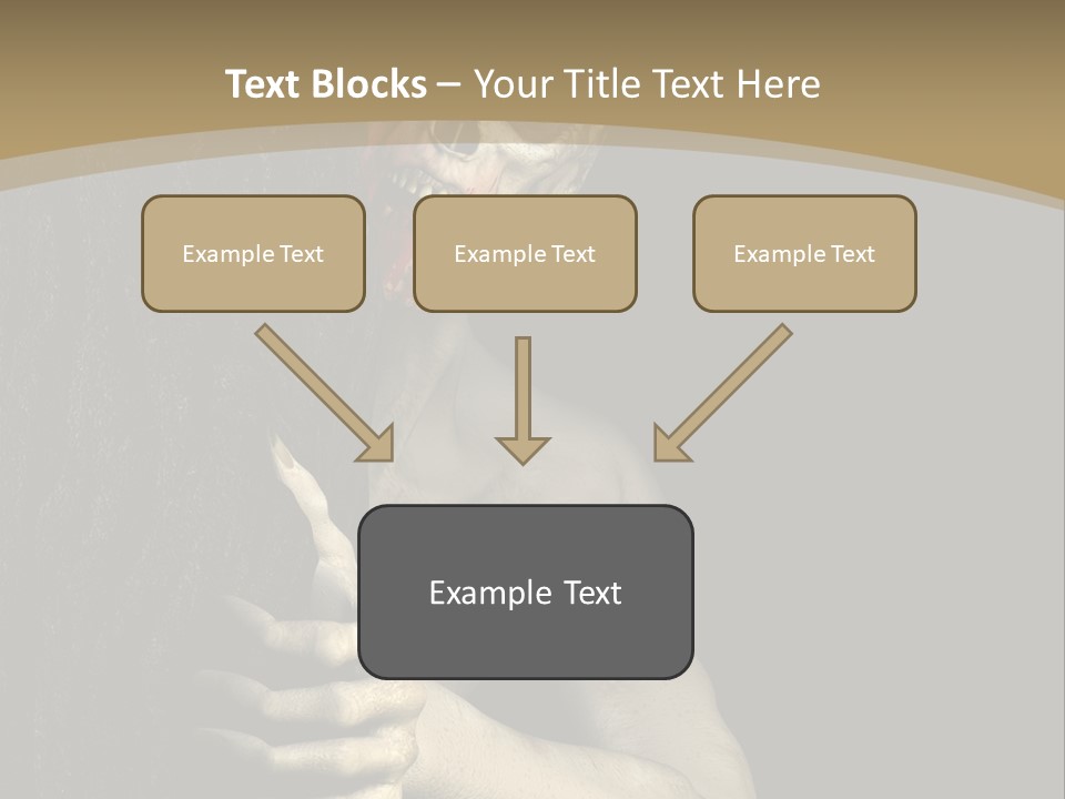 Spooky Goth Human PowerPoint Template