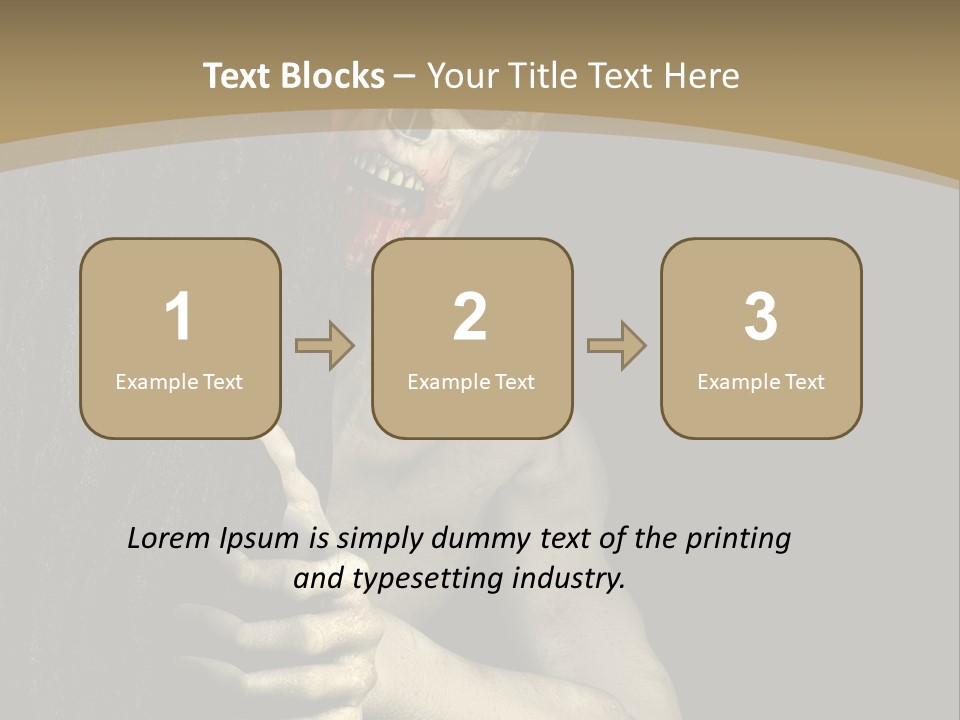 Spooky Goth Human PowerPoint Template