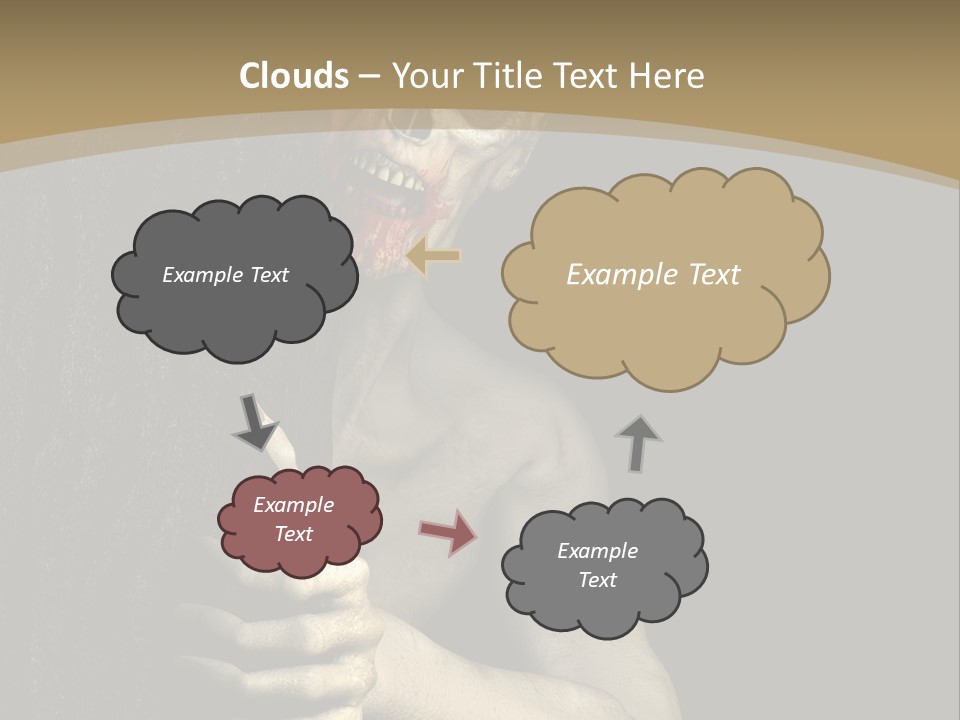 Spooky Goth Human PowerPoint Template