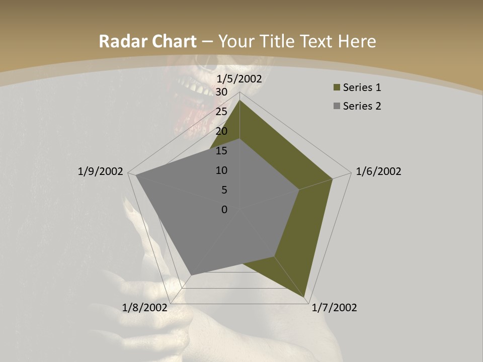 Spooky Goth Human PowerPoint Template