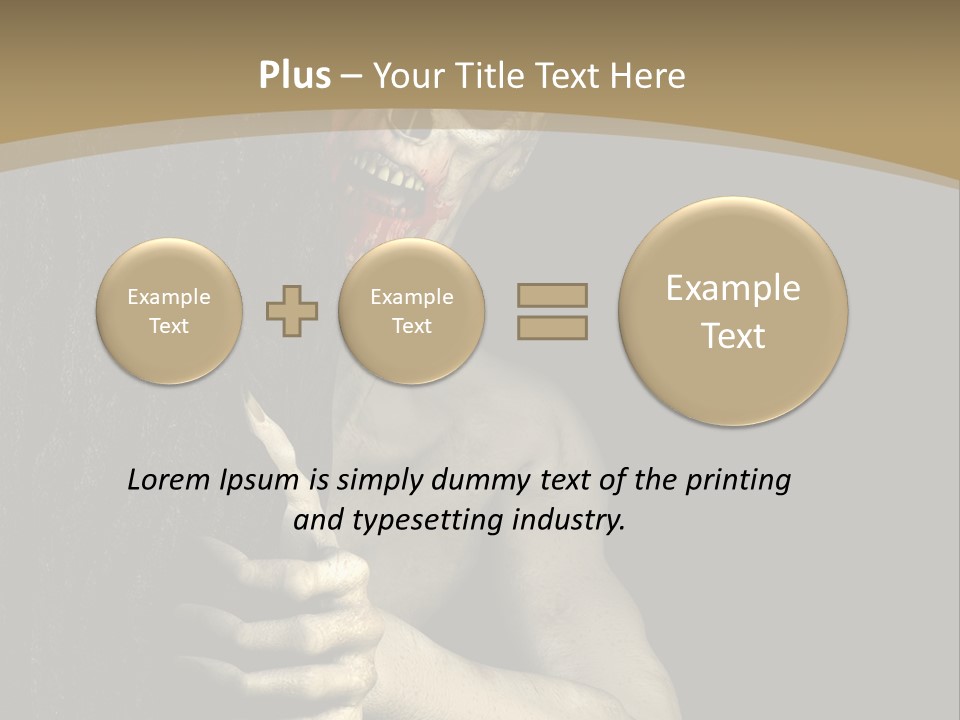 Spooky Goth Human PowerPoint Template