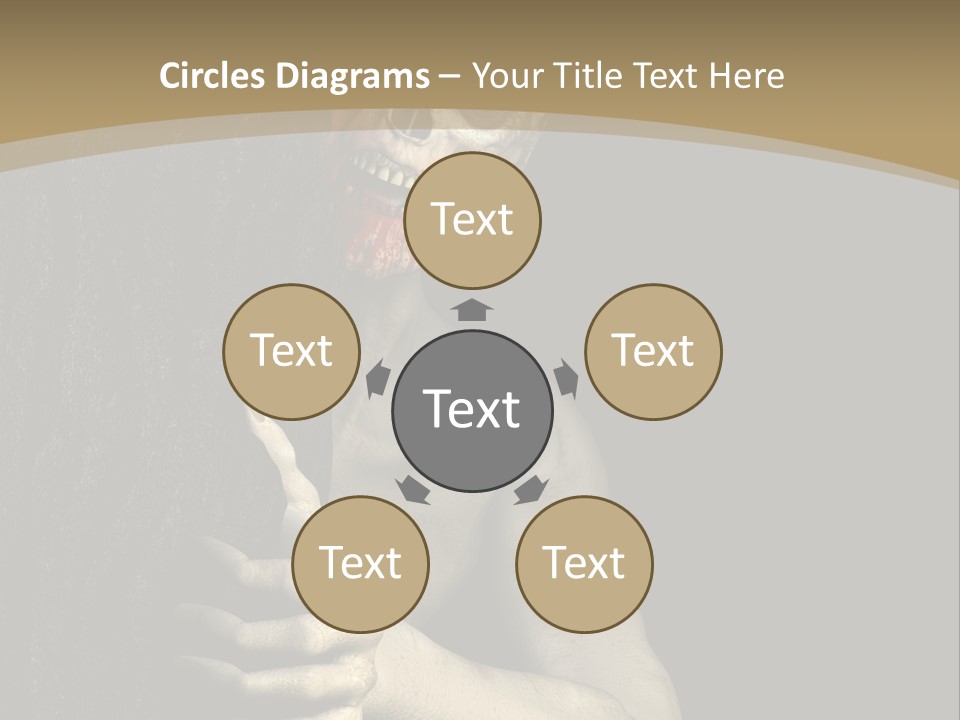 Spooky Goth Human PowerPoint Template